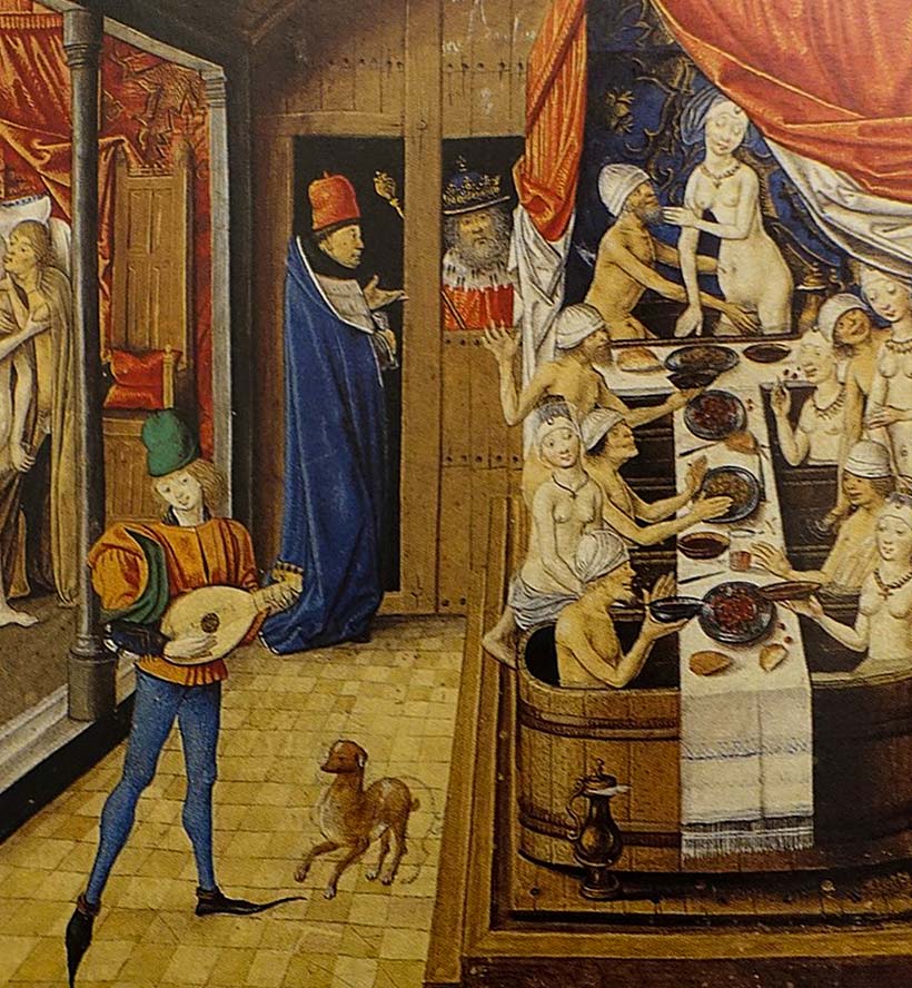 中世の風呂場の一例